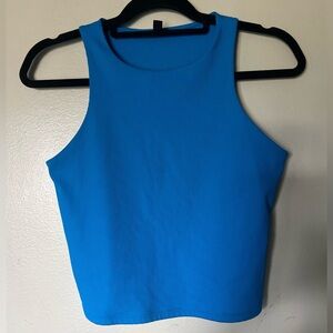 Express Vibrant Blue Crop Top